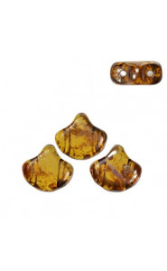 Ginko Leaf Beads 7.5x7.5mm Medium topaz Rembrandt